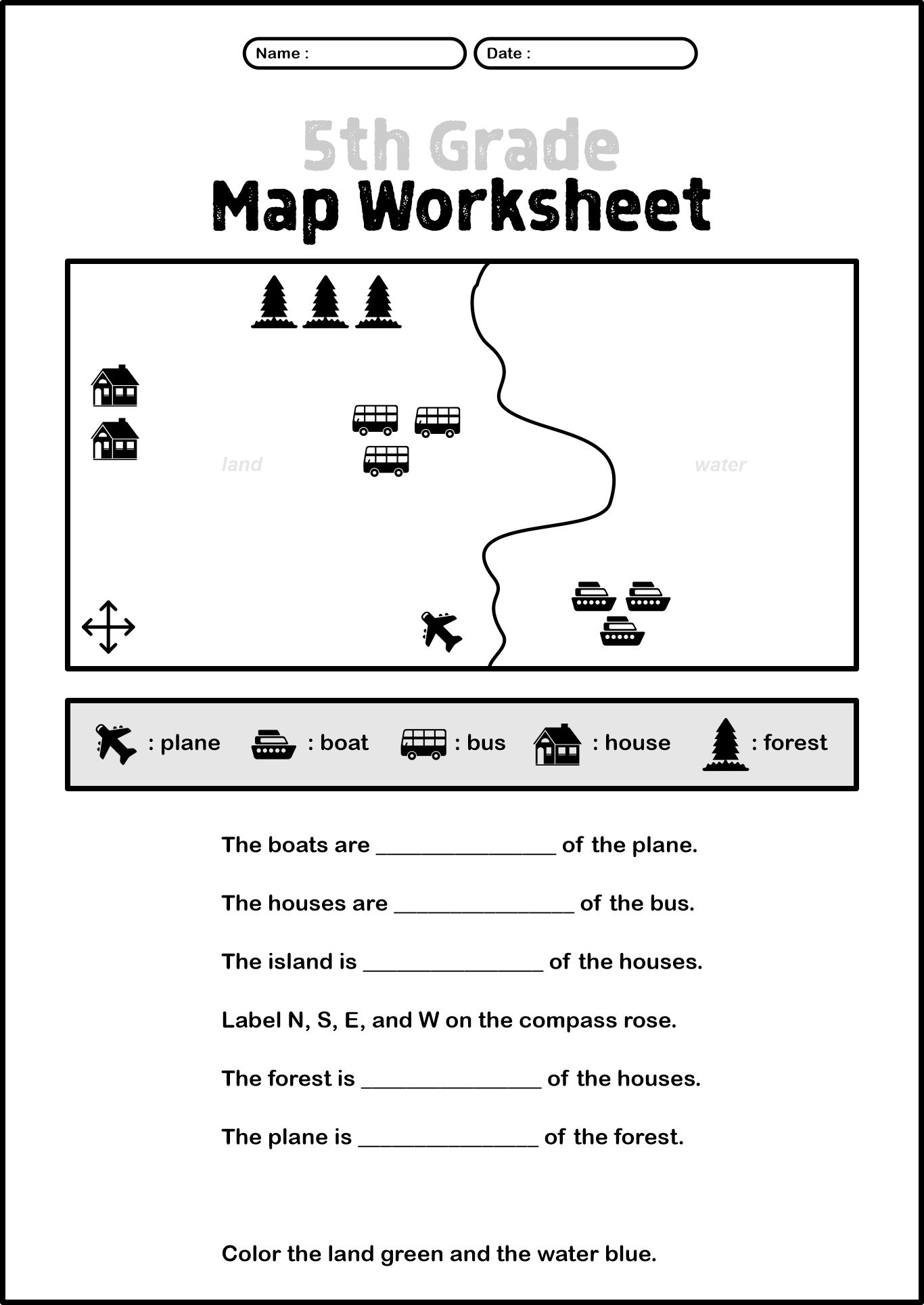 14 Map Key Worksheets Free PDF At Worksheeto Map Skills Worksheets Library