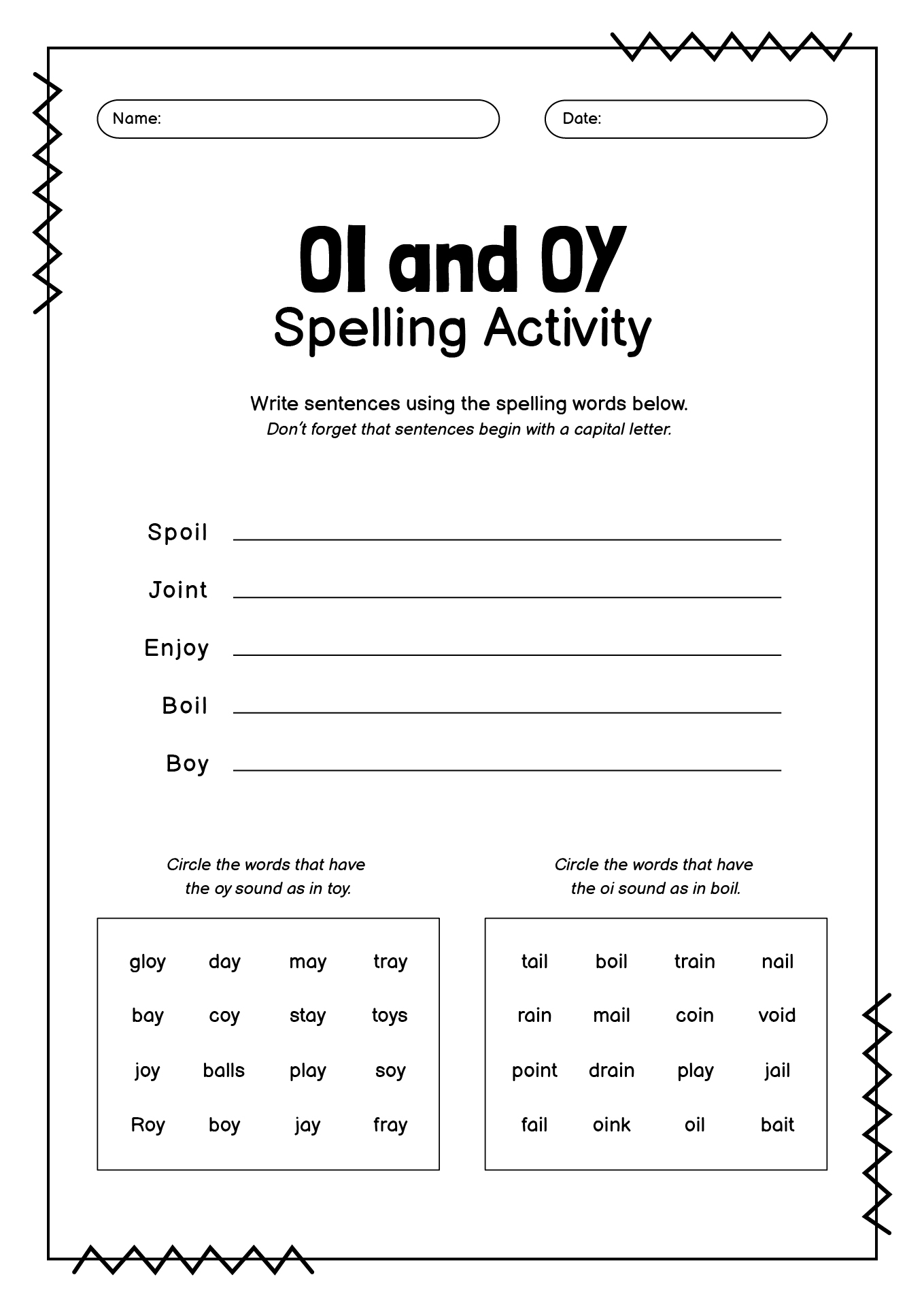 14 Phonics Oi And Oy Worksheets Free PDF At Worksheeto 14 Phonics Oi And Oy Worksheets Free PDF At Worksheeto