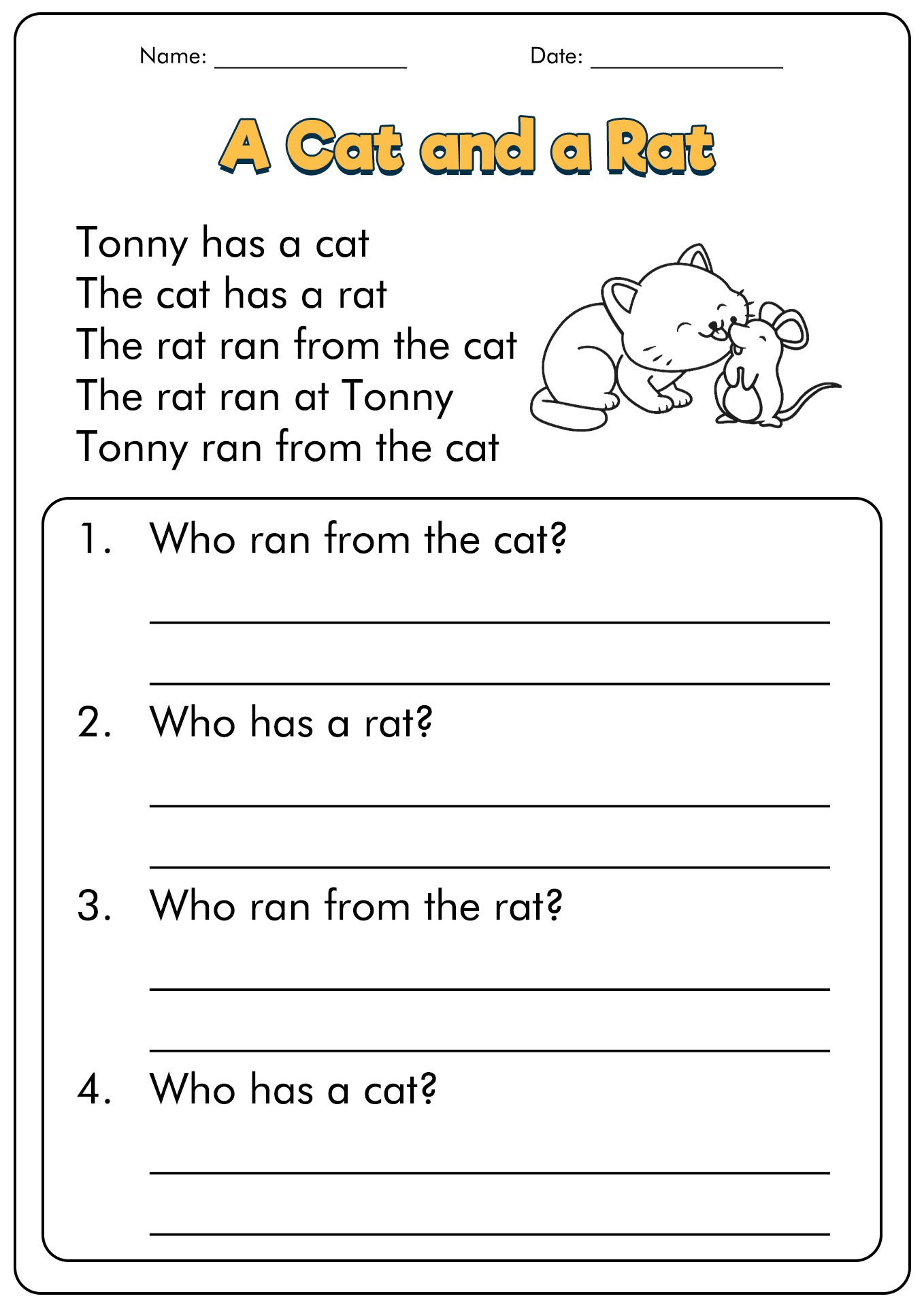 15 First Grade Reading Comprehension Worksheets Reading Comprehension Worksheets First Grade Reading Comprehension Reading Worksheets 1st Grade Reading Worksheets Best Coloring Pages For Kids