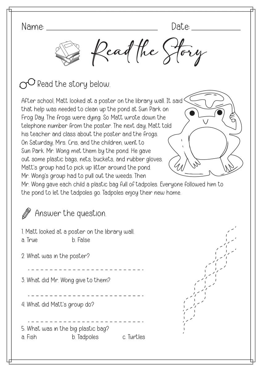 15 Second Grade Reading Worksheets Printable Free PDF At Worksheeto 15 Second Grade Reading Worksheets Printable Free PDF At Worksheeto