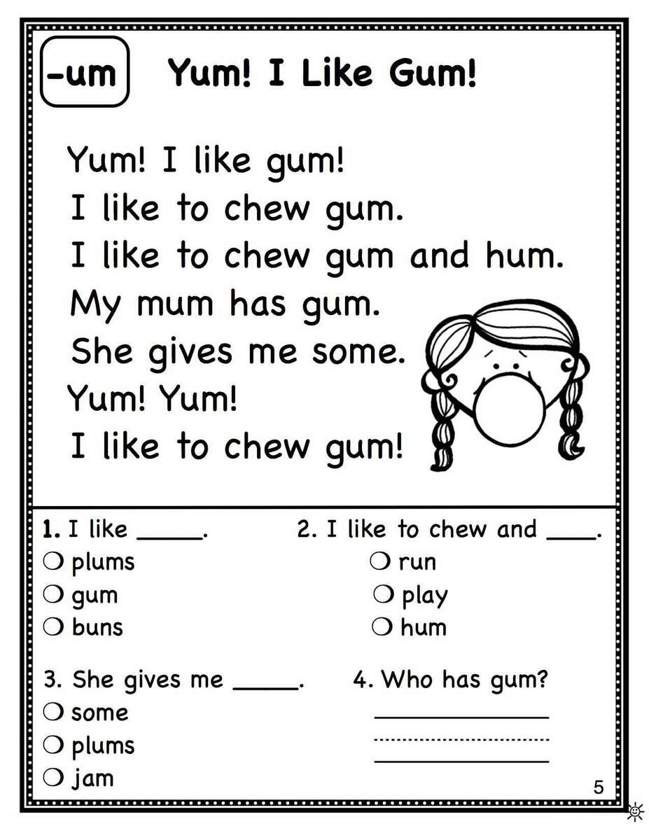 1st Grade Reading Worksheets Best Coloring Pages For Kids Worksheets Library