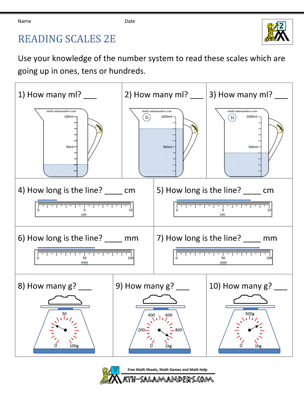 2nd Grade Measurement Worksheets 2nd Grade Measurement Worksheets
