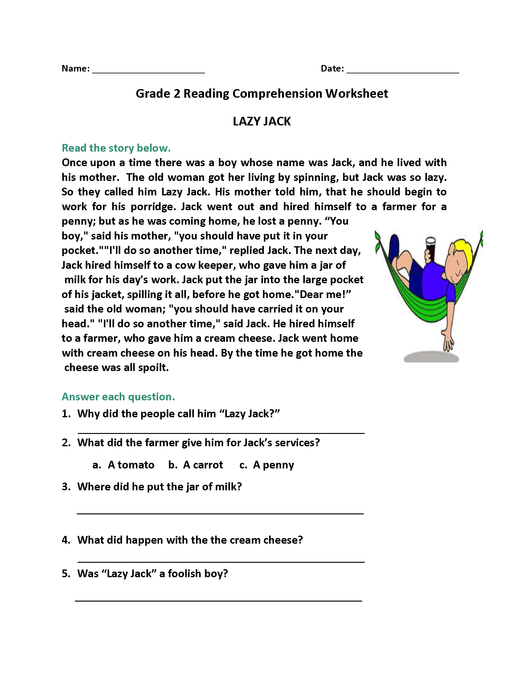 2nd Grade Reading Worksheets Best Coloring Pages For Kids 2nd Grade Reading Worksheets Best Coloring Pages For Kids