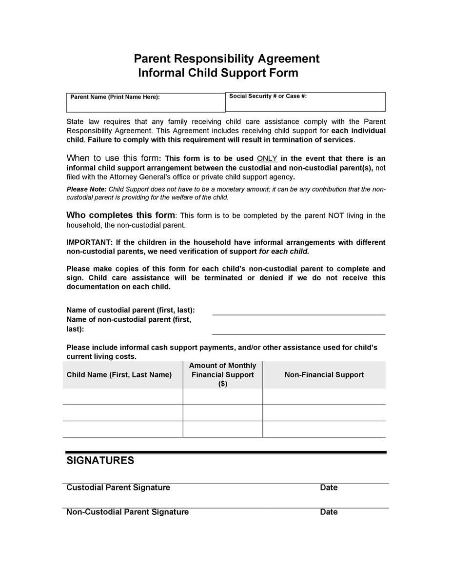 32 Free Child Support Agreement Templates PDF MS Word 32 Free Child Support Agreement Templates PDF MS Word