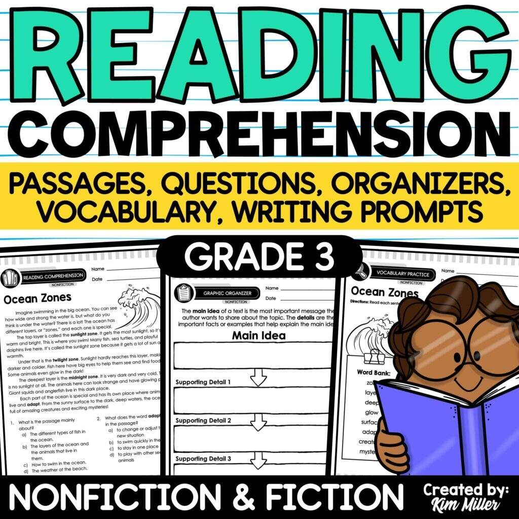 3rd 4th 5th Grade Life Science Worksheets Reading Comprehension Passages Bundle A Love Of Teaching Kim Miller Reading Comprehension Worksheets Stories With Questions Reading Activities Reading Passages Second Grade 1st 3rd Grade ELA Worksheets Etsy