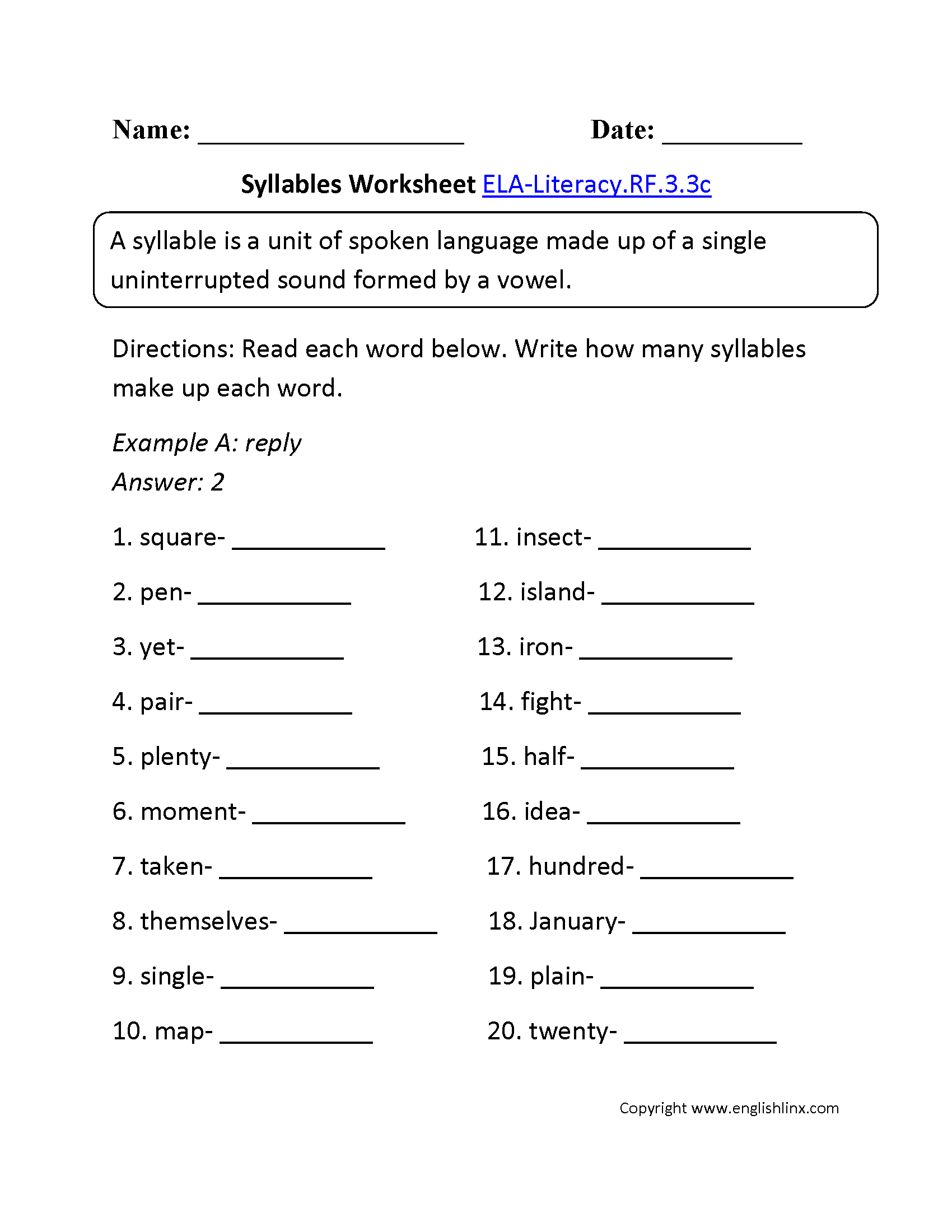 Free Printable 3rd Grade Reading Worksheet Templates Canva