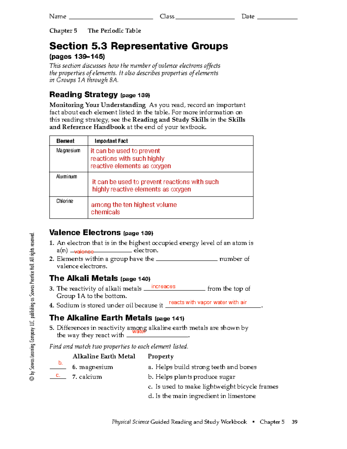 5 3 Guided Reading Study Notes For Chemistry Assignment Studocu