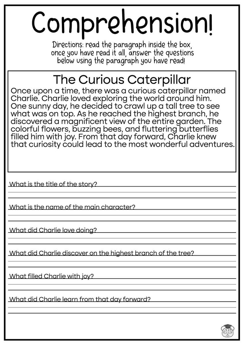 5 Printable Reading Comprehension English Worksheets Ages 4 7 KG1 To Grade 2 Etsy 5 Printable Reading Comprehension English Worksheets Ages 4 7 KG1 To Grade 2 Etsy