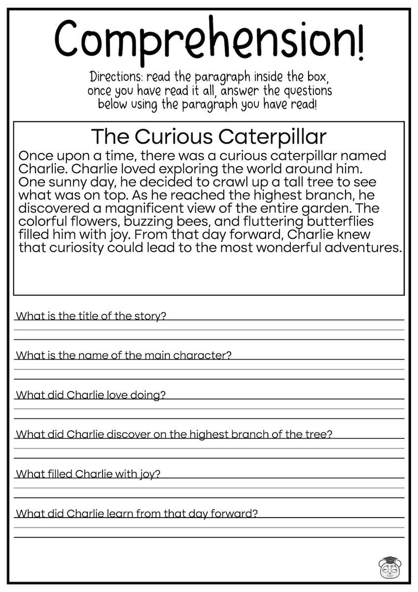 5 Printable Reading Comprehension English Worksheets Ages 4 7 KG1 To Grade 2 Etsy 5 Printable Reading Comprehension English Worksheets Ages 4 7 KG1 To Grade 2 Etsy