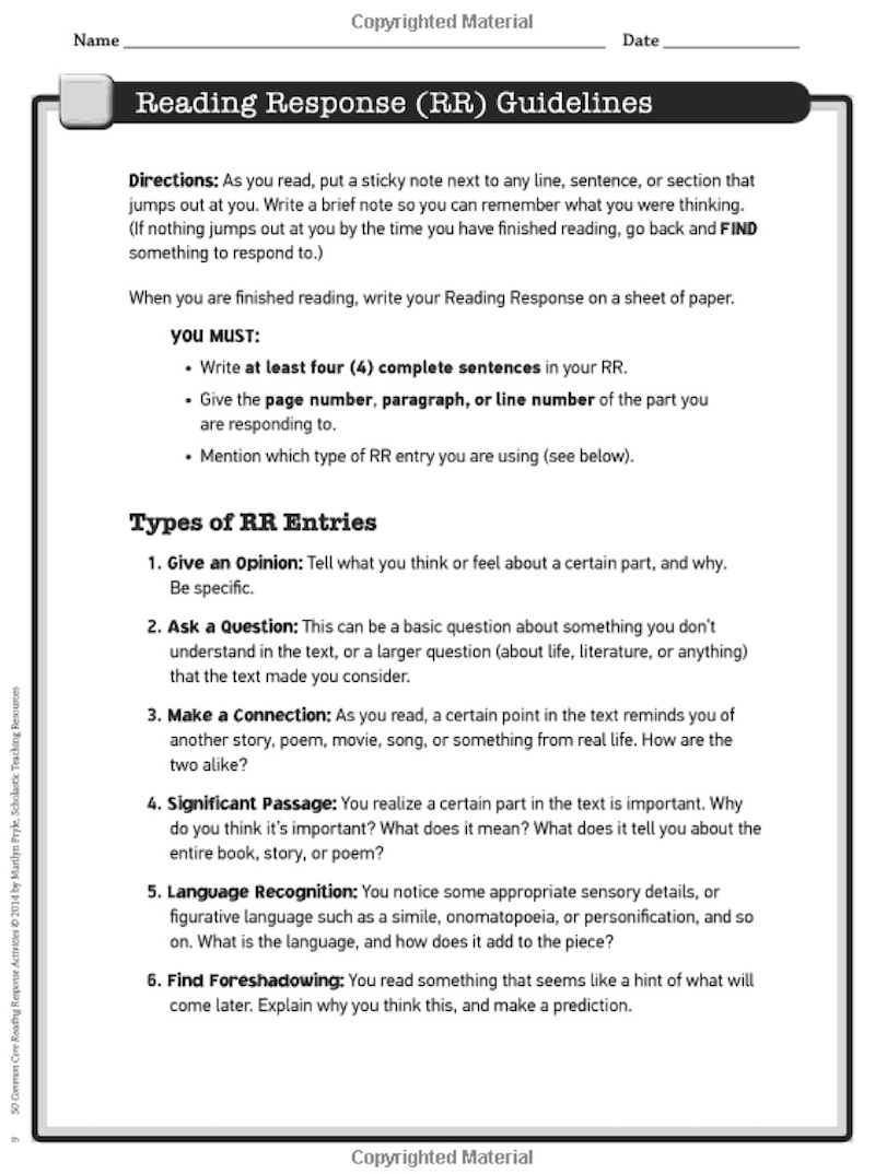 5 Reading Response Activities To Invite Higher Thinking 5 Reading Response Activities To Invite Higher Thinking