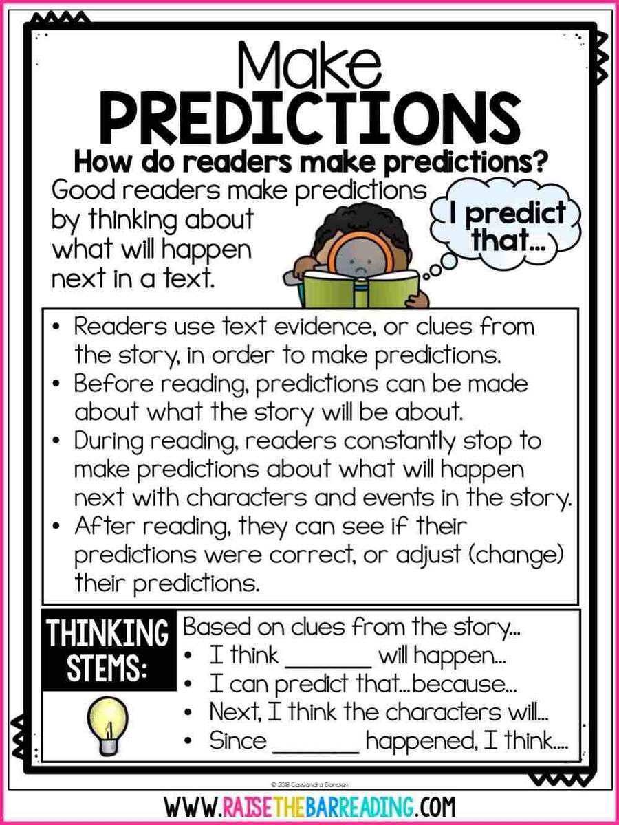 5 Ways To Teach Making Predictions In Reading With Elementary Students Raise The Bar Reading 5 Ways To Teach Making Predictions In Reading With Elementary Students Raise The Bar Reading
