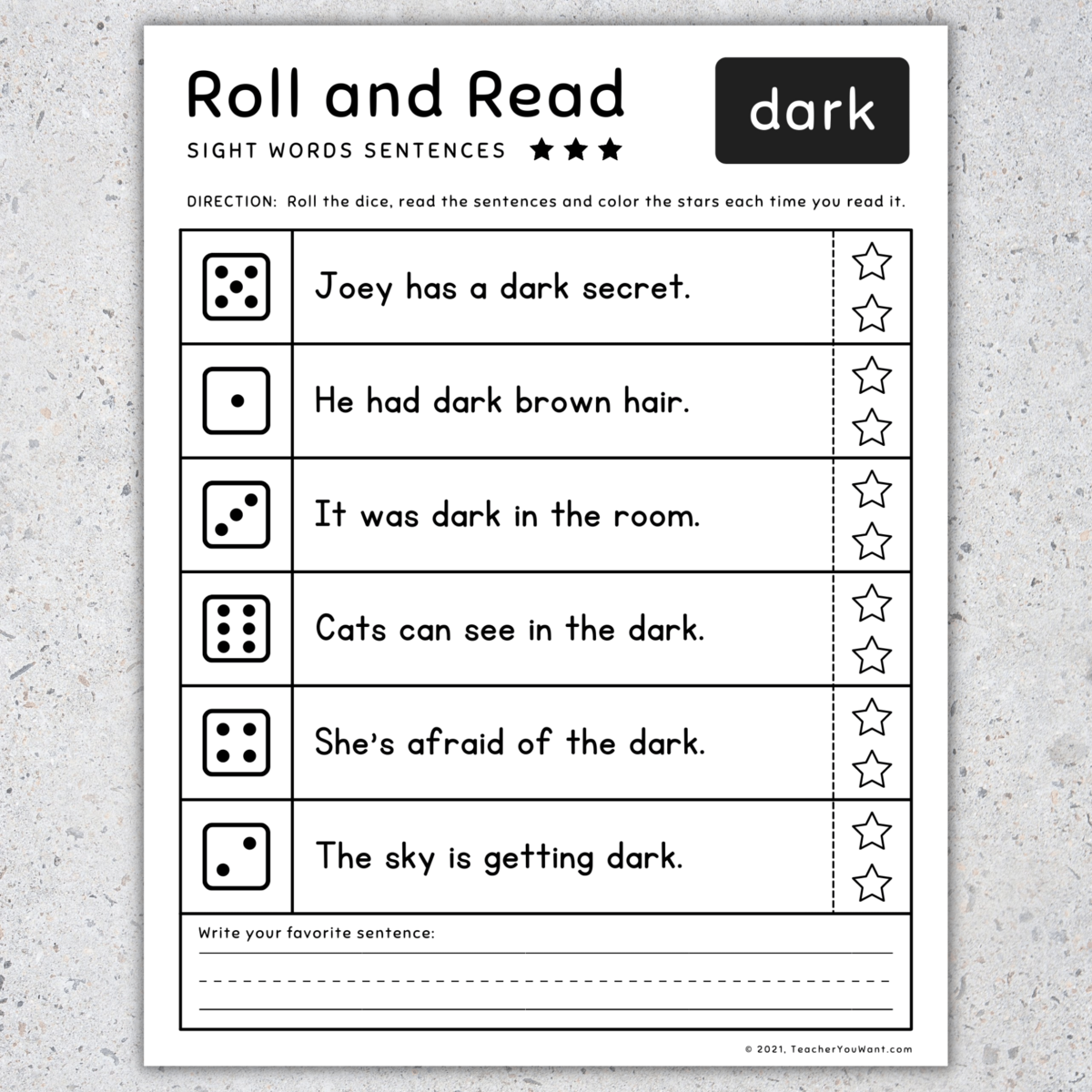 5th 100 Fry Sight Words Roll Read Sight Words Fluency Worksheets SET 3 Made By Teachers