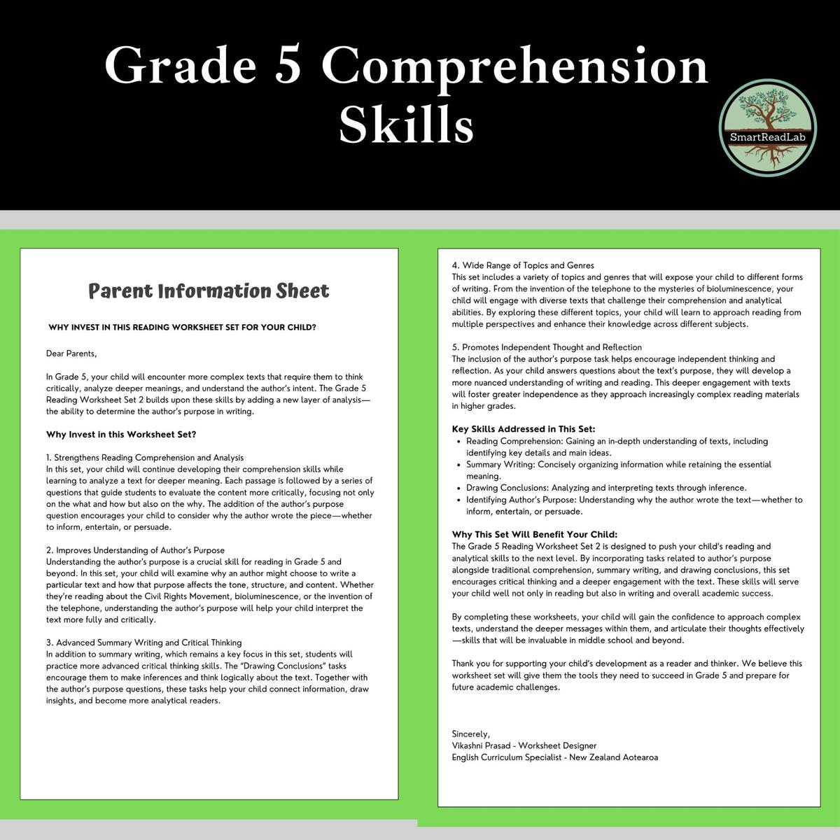 Reading Comprehension Worksheets Free Printable Practice For All Grades