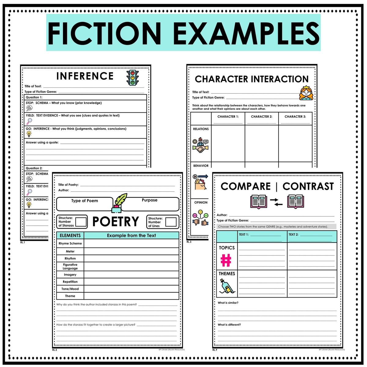 5TH GRADE READING RESPONSE JOURNAL READING RESPONSE WORKSHEETS Rockin Resources