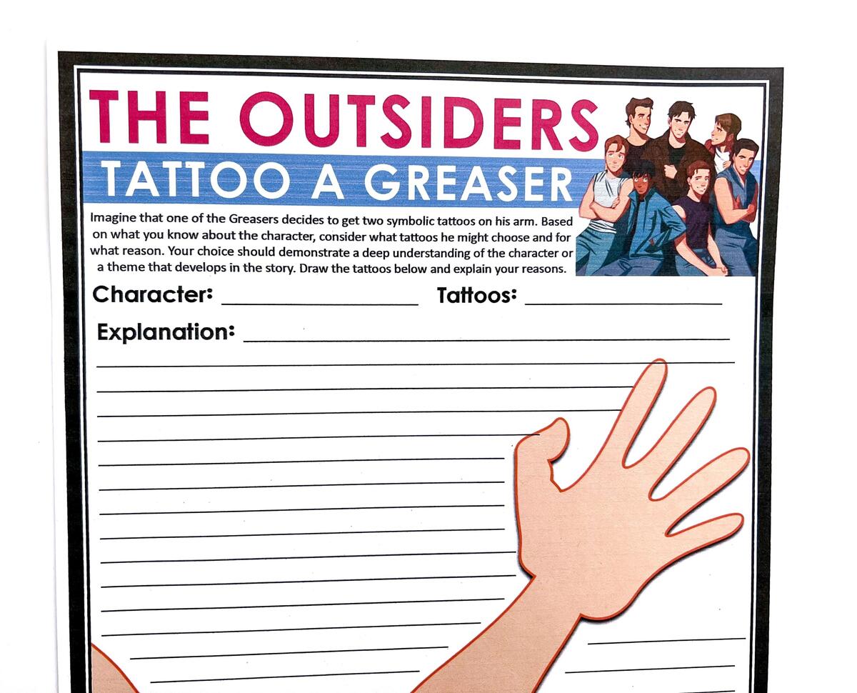 7 Creative Activities To Teach The Outsiders By S E Hinton Presto Plans 7 Creative Activities To Teach The Outsiders By S E Hinton Presto Plans