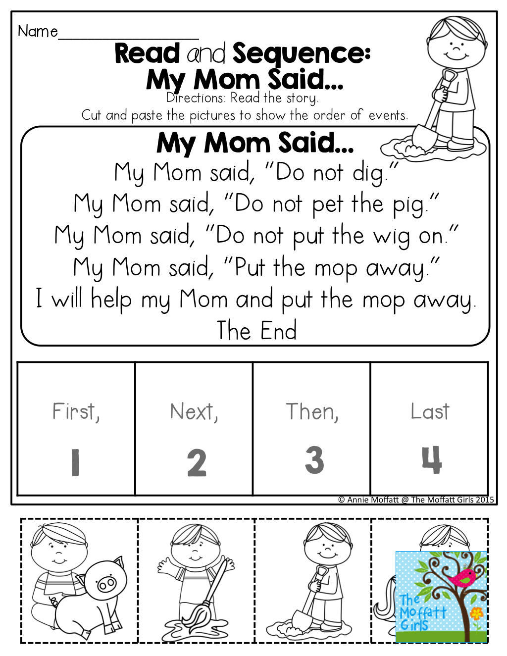 7 Sequence Writing Read Cut Paste Ideas To Save Today Kindergarten Reading Kindergarten Worksheets Reading Comprehension Worksheets And More
