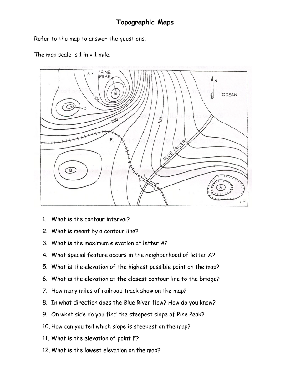 7 Tops Map Worksheets Ideas To Save Today Map Worksheets Worksheets Topographic Map Activities And More