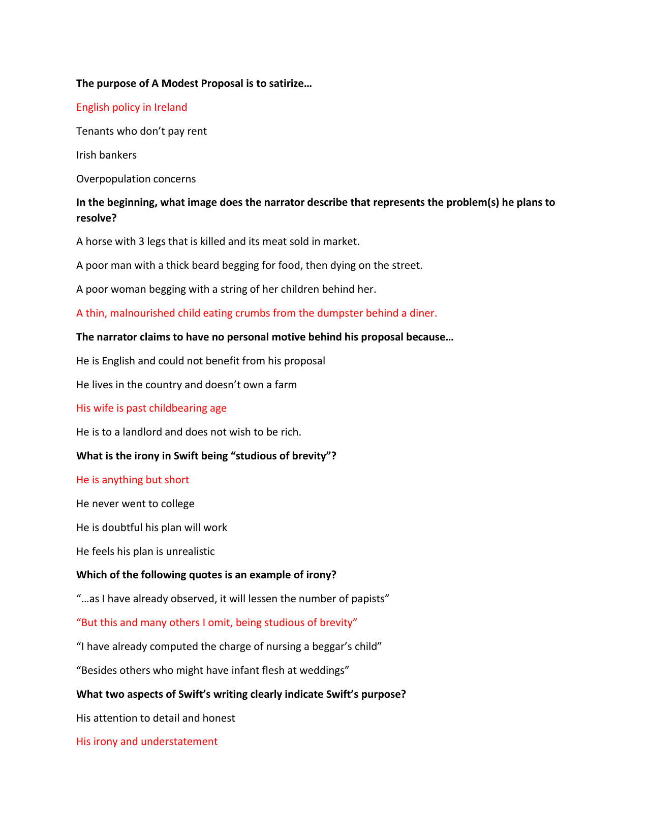 A Modest Proposal Close Reading Questions PDF Worksheets Library A Modest Proposal Close Reading Questions PDF Worksheets Library