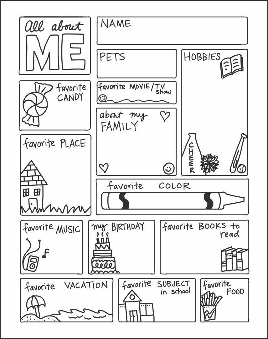All About Me Worksheets And Templates 50 Free PDF Printables Printablee Instant Personal Poster Sets Extra Extra Read All About Me 17 X 22 30 Pack Cartridge Savers