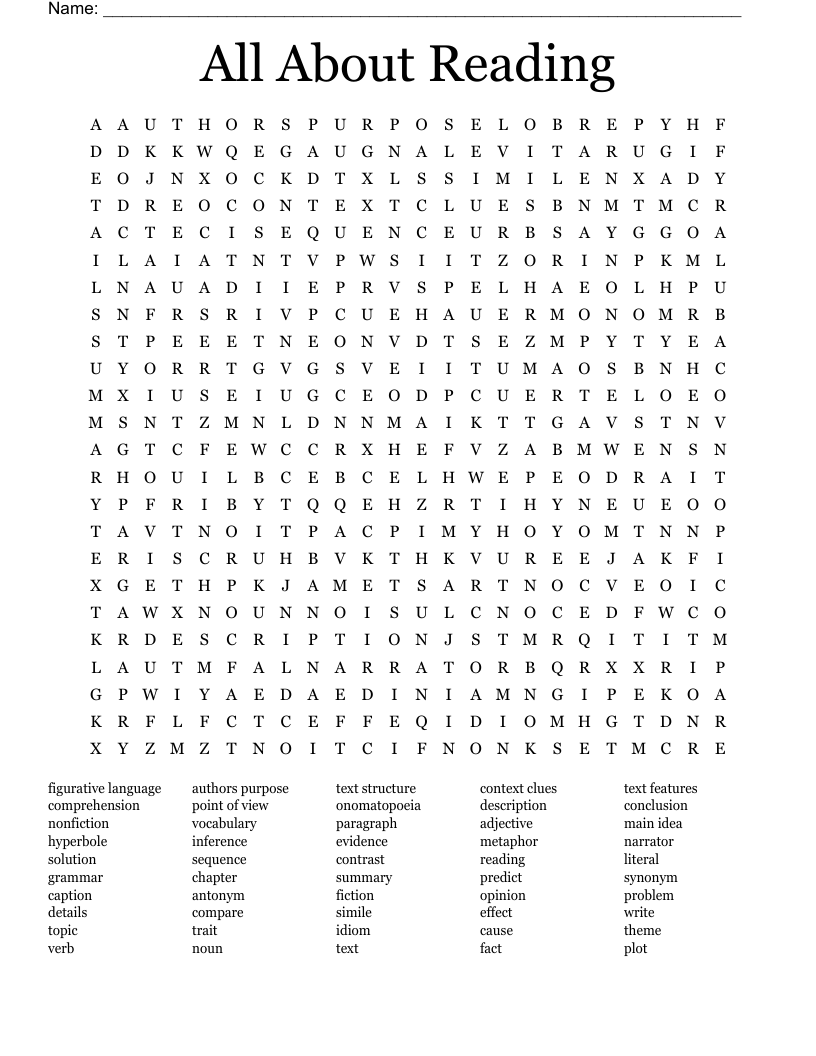 All About Reading Word Search WordMint All About Reading Word Search WordMint