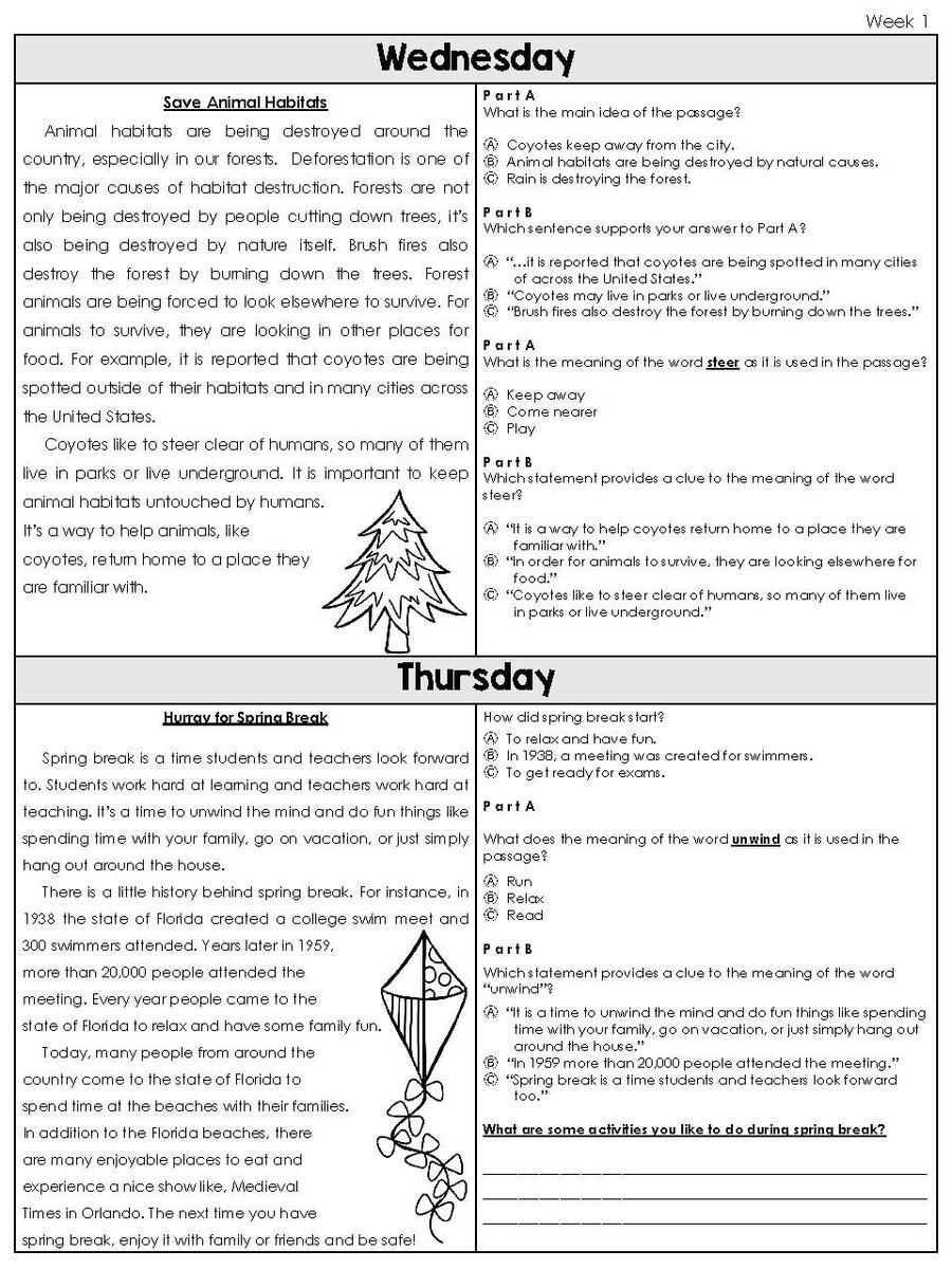 April 3rd Grade Florida F A S T Reading ELA Daily Practice TPT April 3rd Grade Florida F A S T Reading ELA Daily Practice TPT