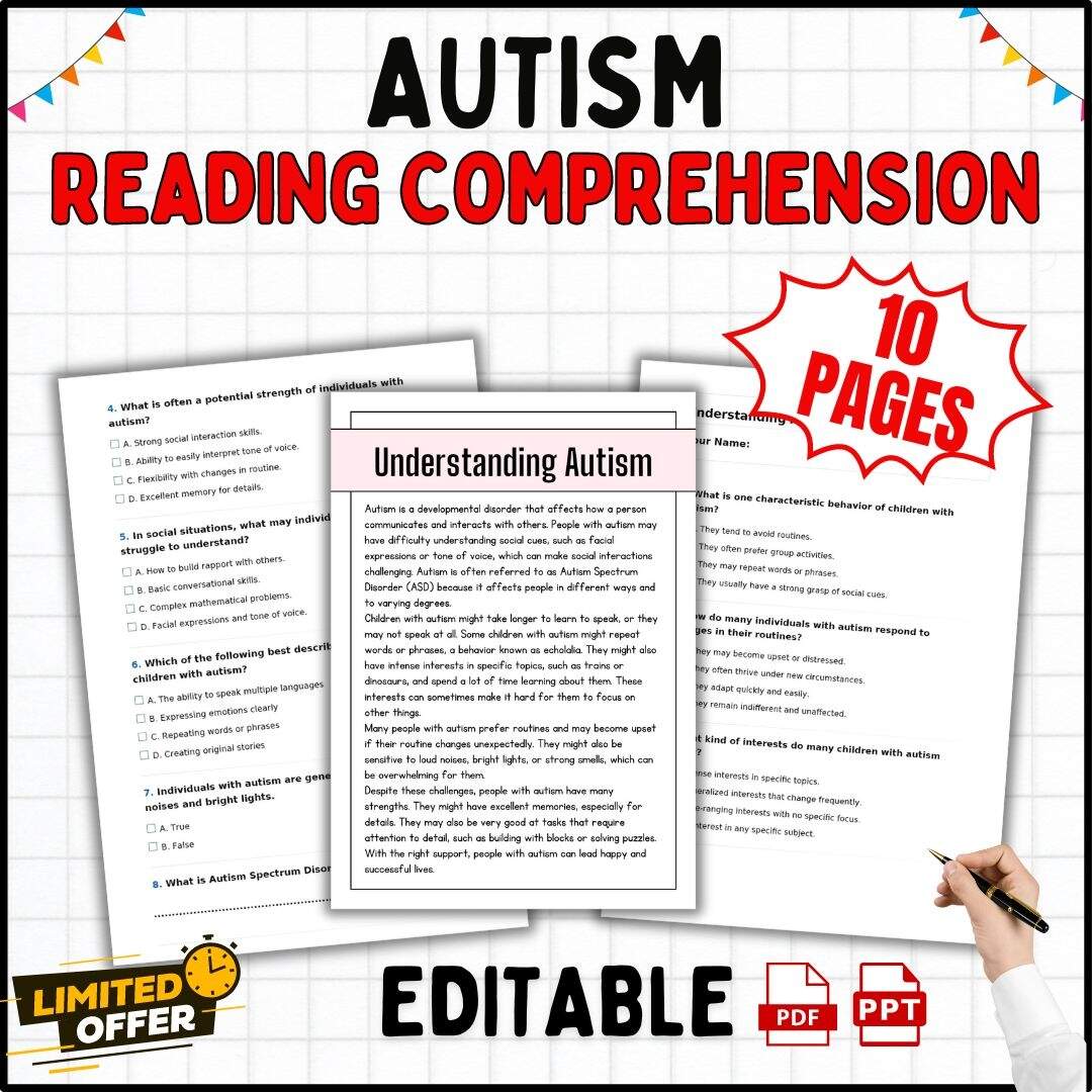 Autism Reading Comprehension Passages And Questions Worksheets 1st 5th Grade Made By Teachers Autism Reading Comprehension Passages And Questions Worksheets 1st 5th Grade Made By Teachers