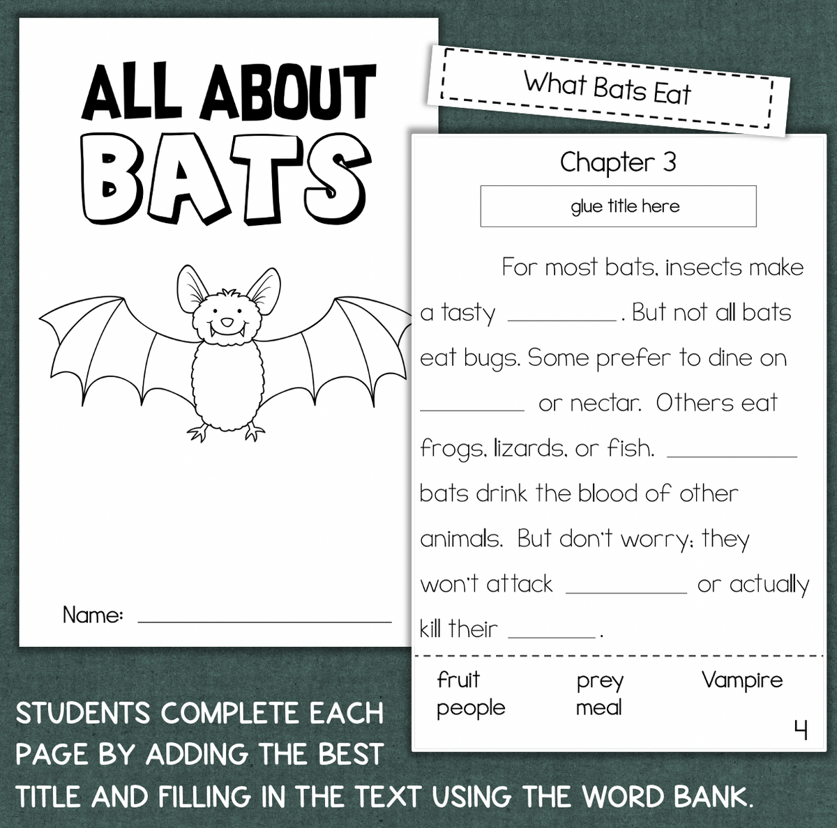 BATS Nonfiction Reading Comprehension Main Idea Made By Teachers BATS Nonfiction Reading Comprehension Main Idea Made By Teachers