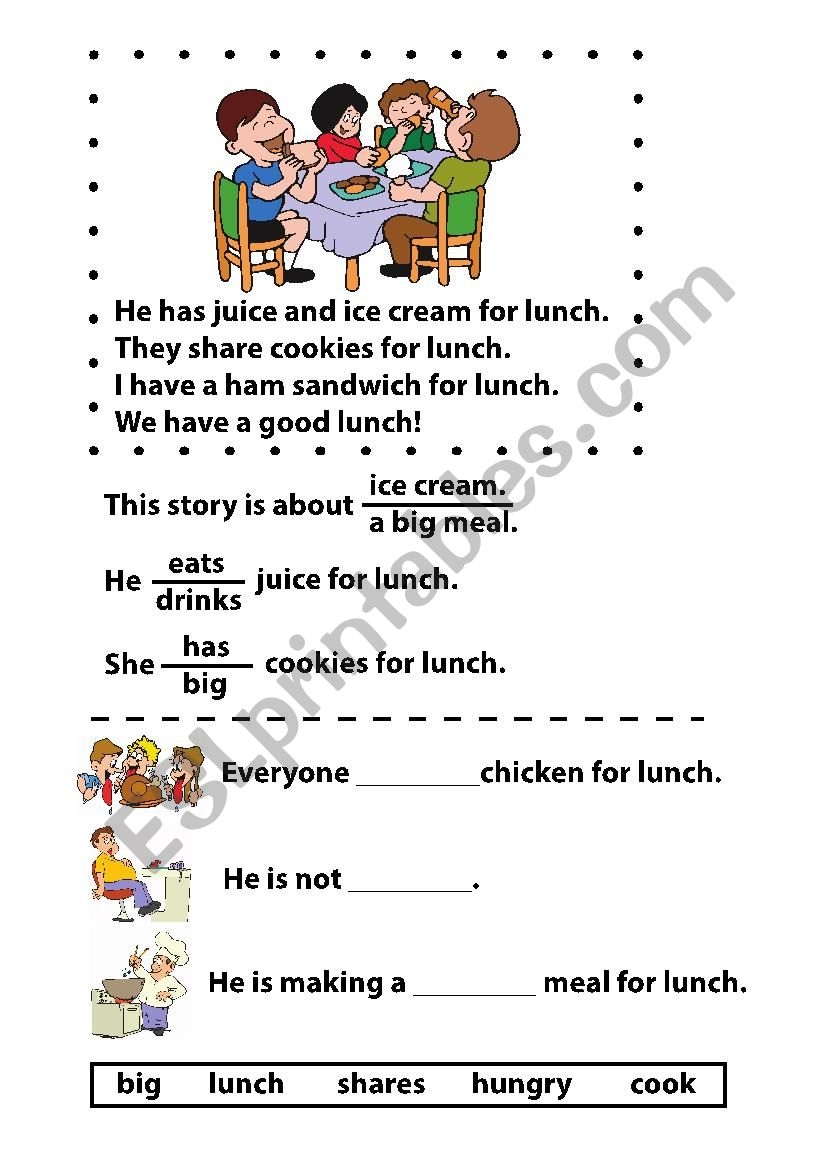 Beginner Reading Comprehension Worksheet 1 ESL Worksheet By Palinopsic English For Kids Step By Step Reading Comprehension Worksheets Short Word Stories
