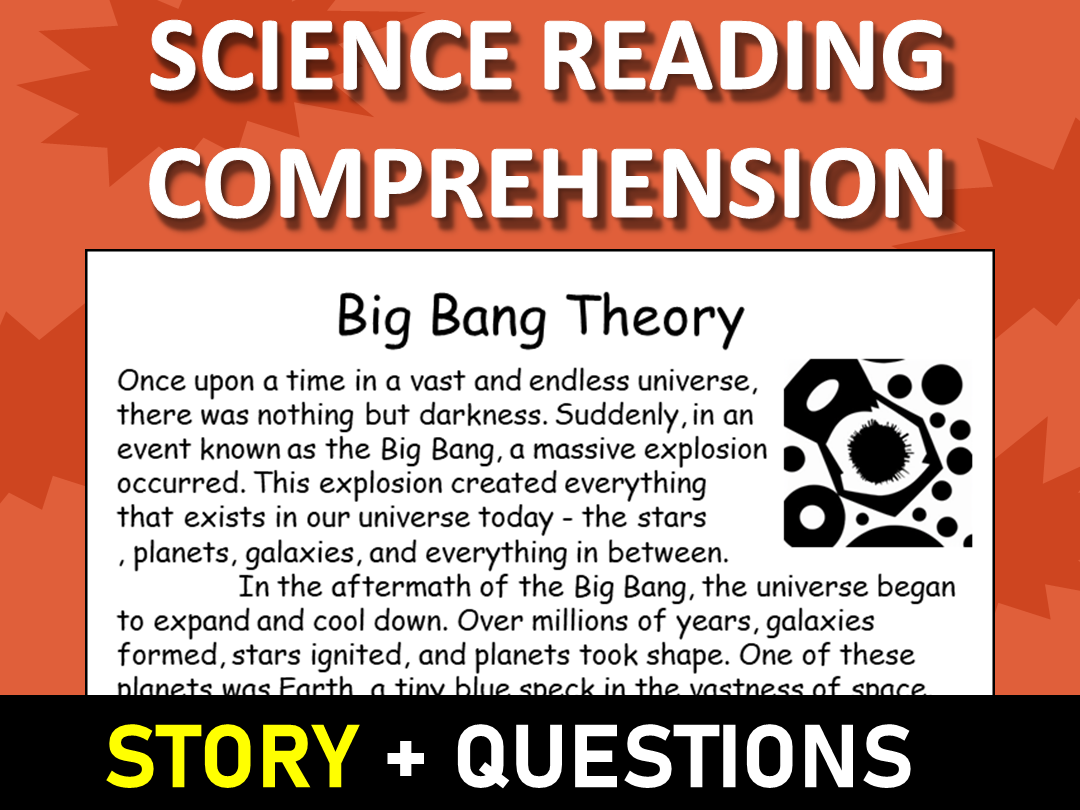 Big Bang Theory Reading Science Story Comprehension Questions Worksheet Teaching Resources Big Bang Theory Reading Science Story Comprehension Questions Worksheet Teaching Resources