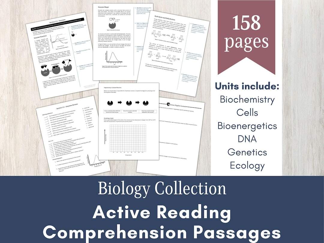 Biology Active Reading Comprehension Printable And Digital Guided Readings For High School And Online Learning Review Etsy Biology Active Reading Comprehension Printable And Digital Guided Readings For High School And Online Learning Review Etsy