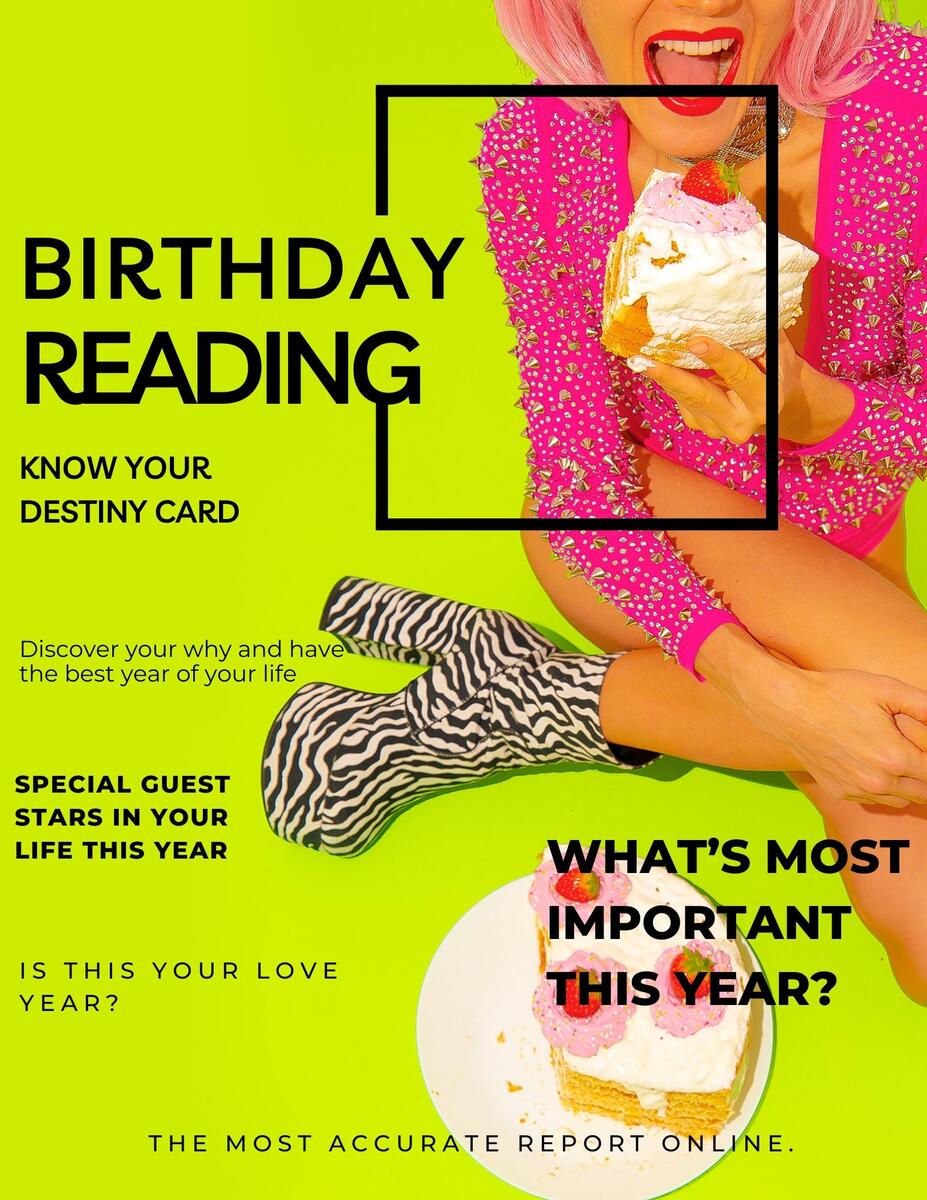 Birthday Destiny Report Detailed 12 Month Forecast Birth Cart With Astrology Report Etsy Birthday Destiny Report Detailed 12 Month Forecast Birth Cart With Astrology Report Etsy