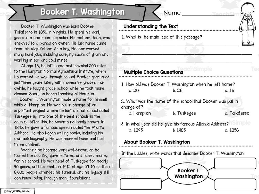 Black History Month Reading Passages By Teach Simple Black History Month Reading Passages By Teach Simple