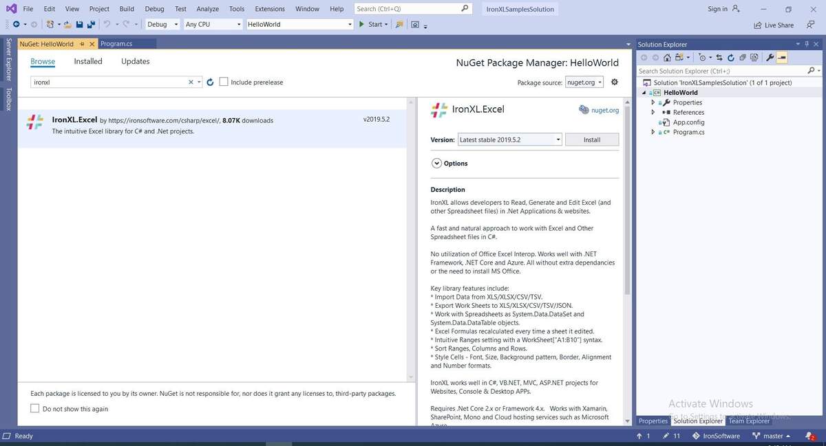 C Write To Excel Without Using Interop IronXL C Write To Excel Without Using Interop IronXL