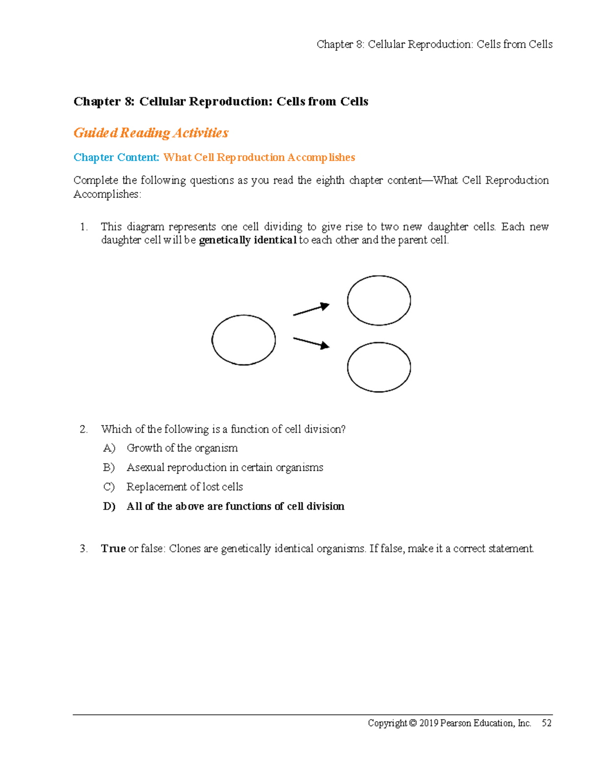 Chapter 12 The Cell Cycle Key Concepts And Active Reading Notes Studocu