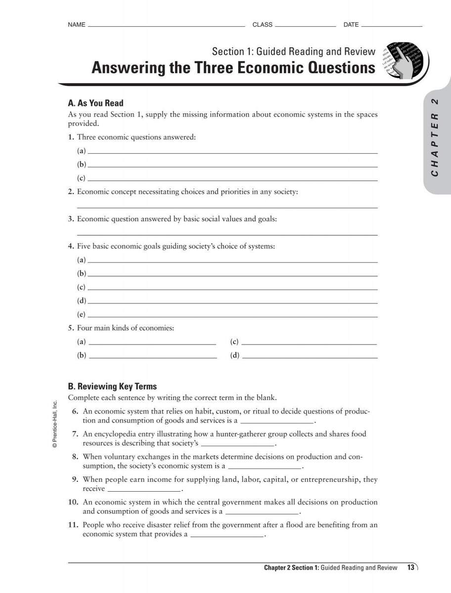 Ch 2 Guided Reading And Review Analy High School Staff