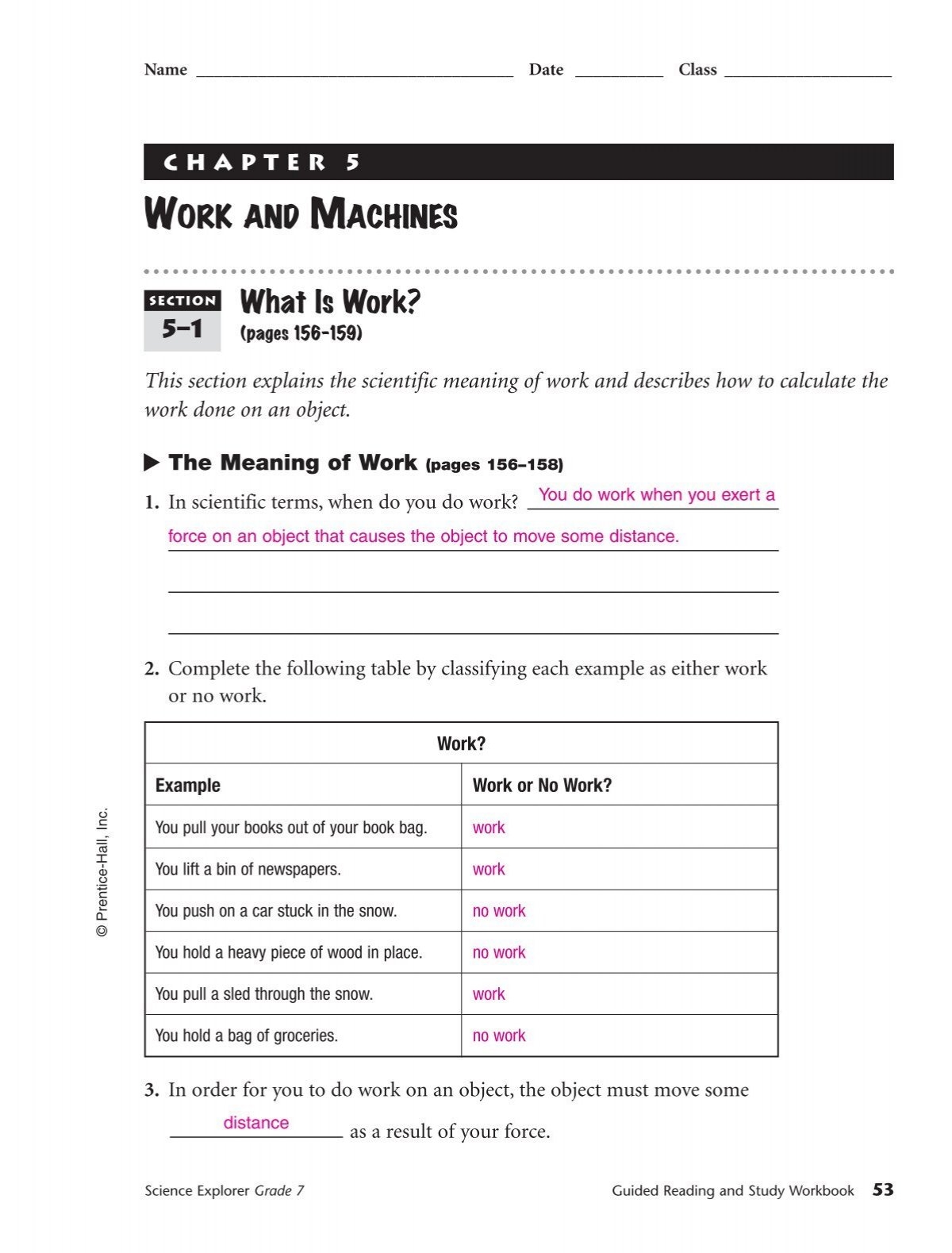 Ch 5 Work And Machines Jflaherty1 kleinisd