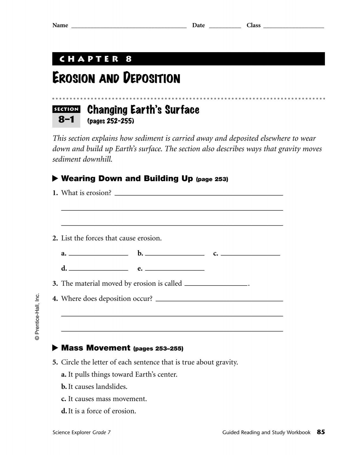 Ch 8 Erosion And Deposition Jflaherty1 Kleinisd