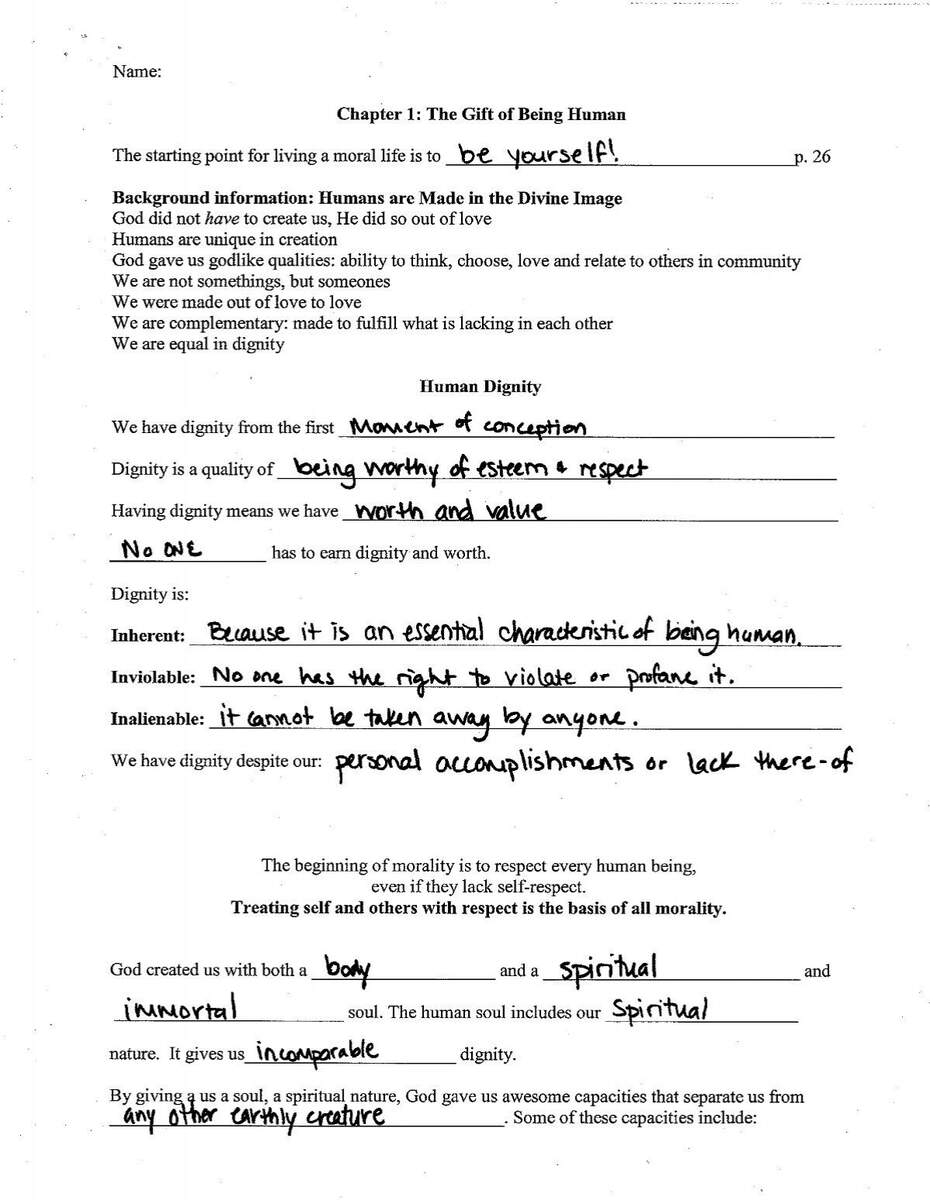 Chapter 1 The Gift Of Being Human