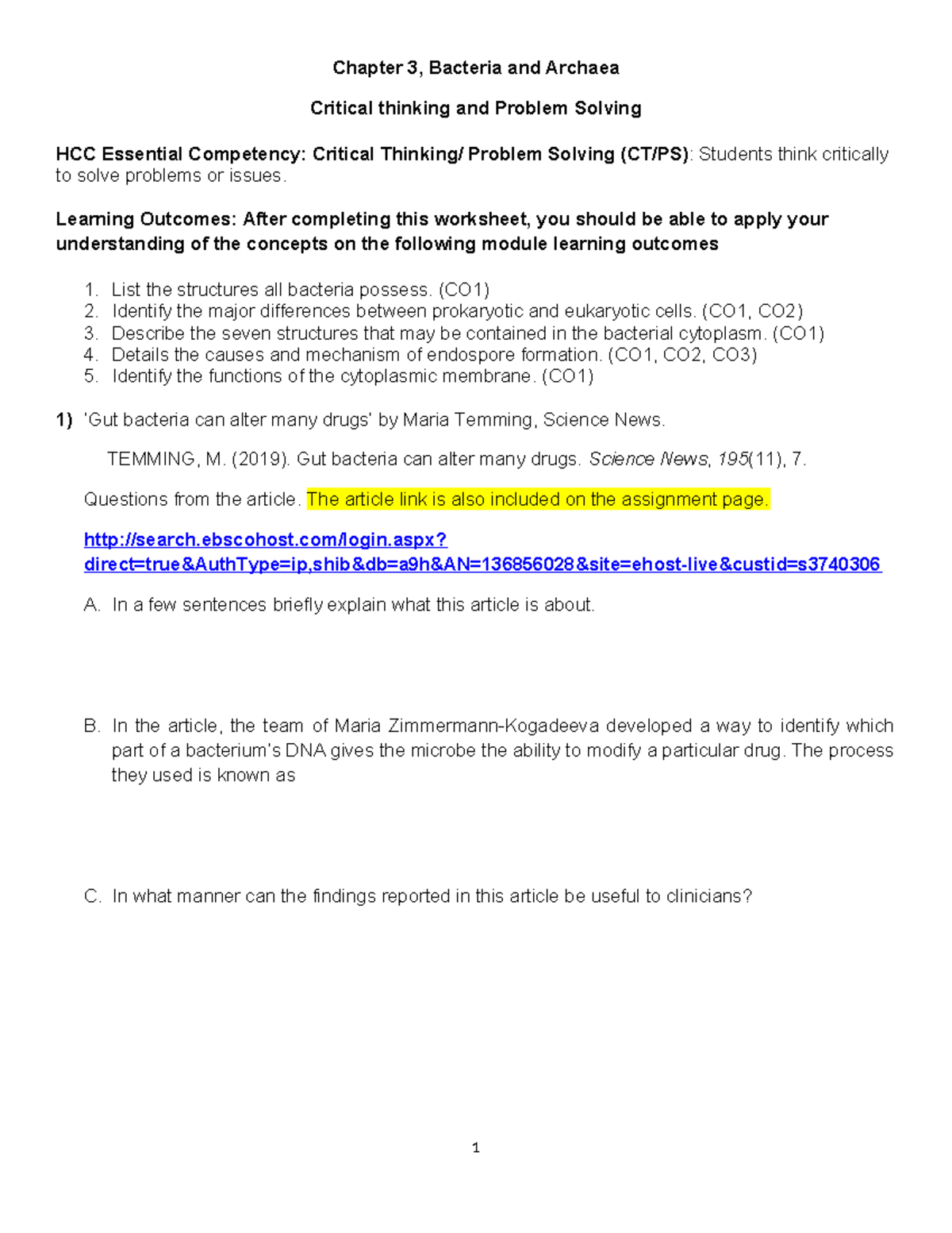 Chapter 3 Bacteria And Archaea Critical Thinking Worksheet HCC Studocu Chapter 3 Bacteria And Archaea Critical Thinking Worksheet HCC Studocu