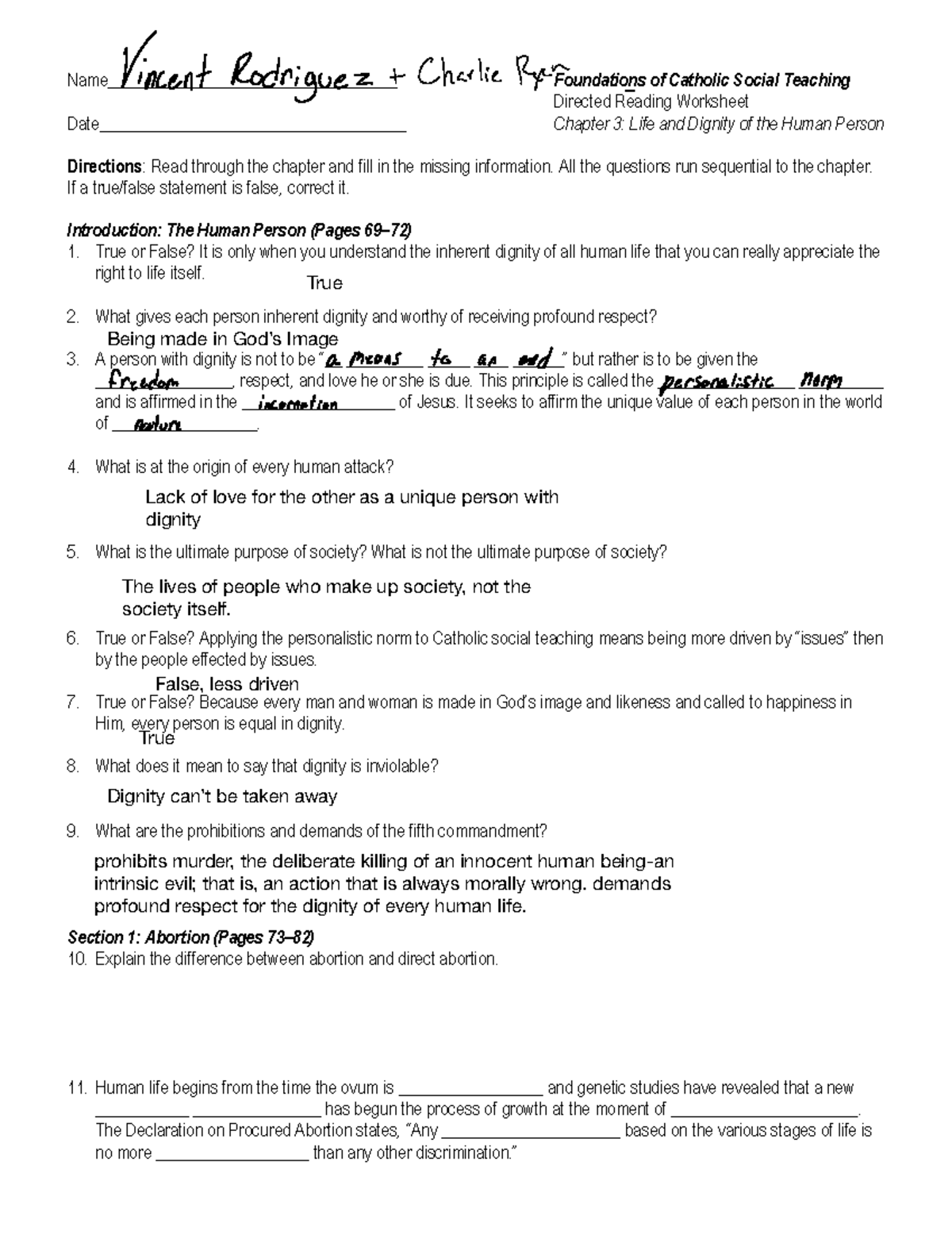 Chapter 3 Worksheet CST Life Dignity Of The Human Person Studocu Chapter 3 Worksheet CST Life Dignity Of The Human Person Studocu