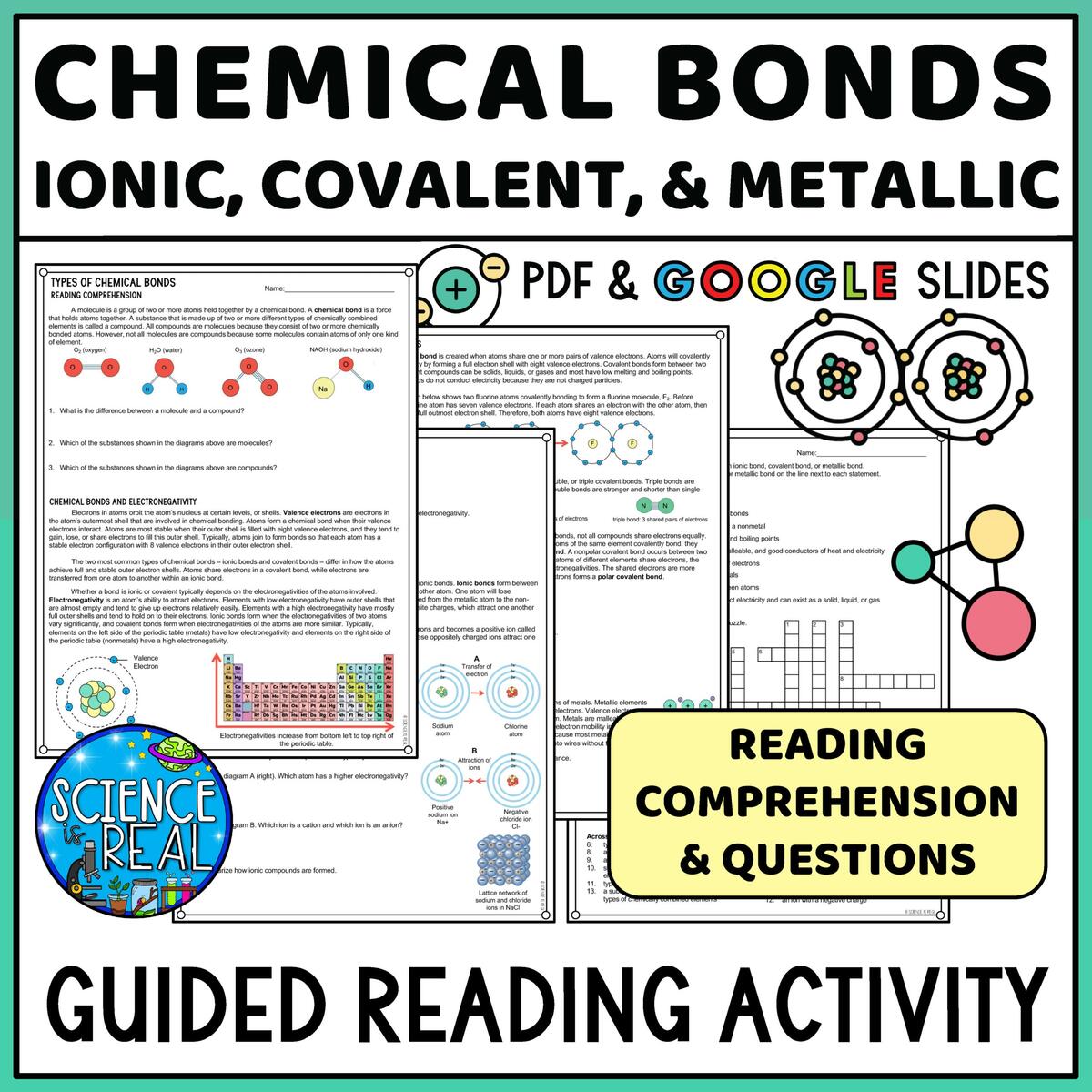 Chemical Bonds Guided Reading Comprehension Ionic Covalent Metallic Classful Chemical Bonds Guided Reading Comprehension Ionic Covalent Metallic Classful
