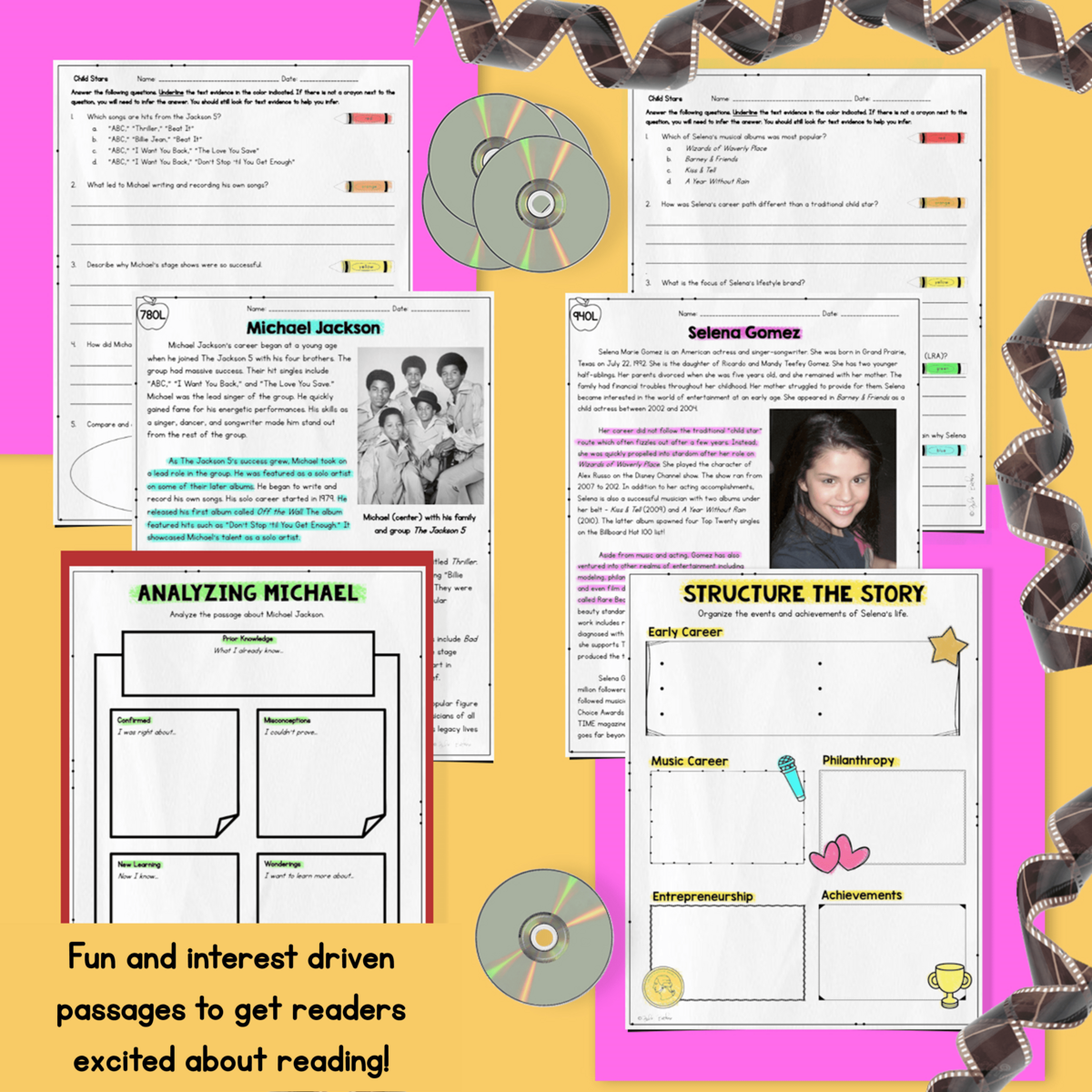 Child Stars Differentiated Reading Passages 2nd 5th Grade MagiCore Child Stars Differentiated Reading Passages 2nd 5th Grade MagiCore