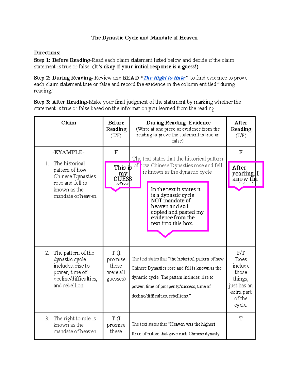 Chinese Dynasties Hist 101 Document Analysis The Dynastic Cycle And Mandate Studocu Chinese Dynasties Hist 101 Document Analysis The Dynastic Cycle And Mandate Studocu