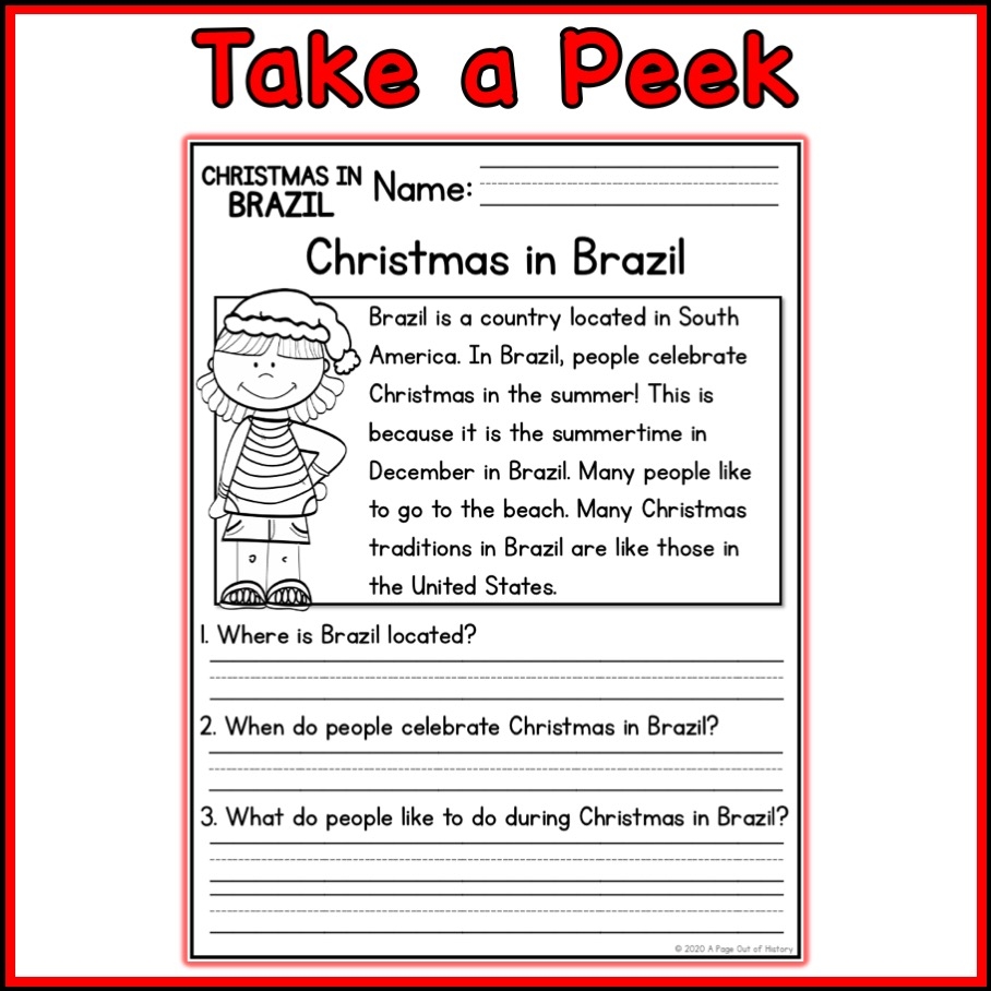 Christmas In Brazil Christmas Around The World Social Studies Unit Made By Teachers