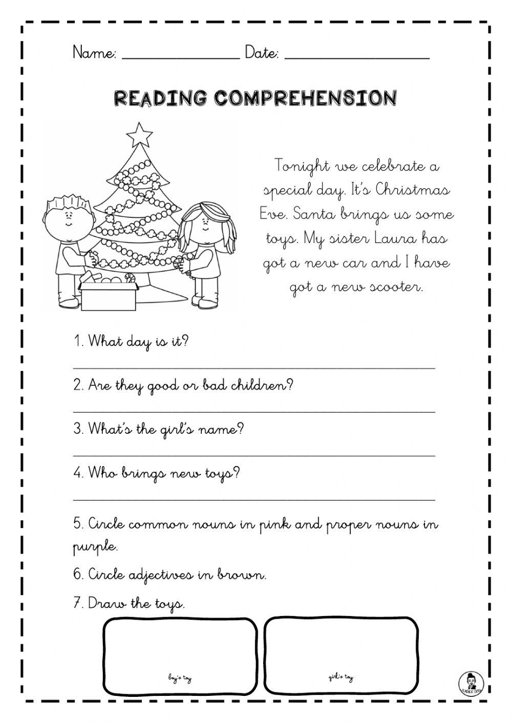 Christmas Reading Comprehension A Teachable Teacher Worksheets Library Christmas Reading Comprehension A Teachable Teacher Worksheets Library