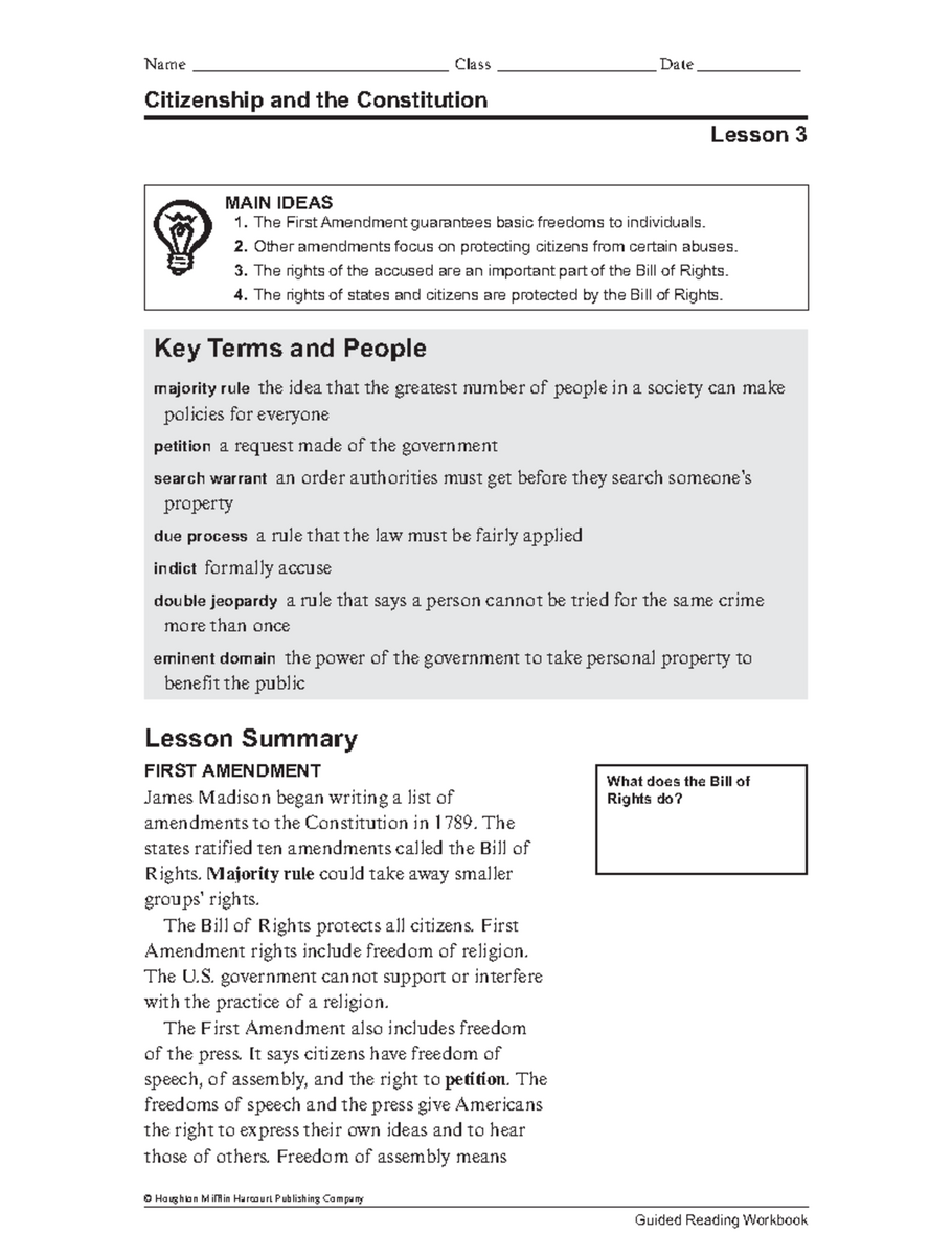Citizenship And The Constitution Bill Of Rights Guided Workbook Cc Studocu Citizenship And The Constitution Bill Of Rights Guided Workbook Cc Studocu