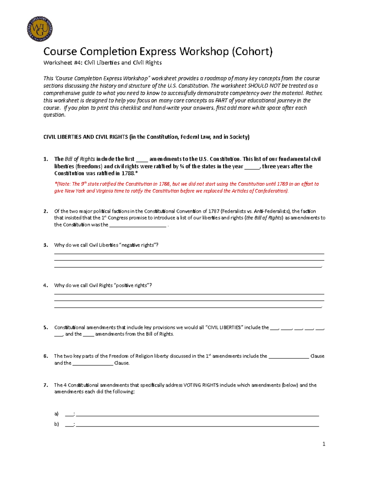 Civil Liberties Rights Worksheet 4 Course Completion Workshop Studocu Civil Liberties Rights Worksheet 4 Course Completion Workshop Studocu