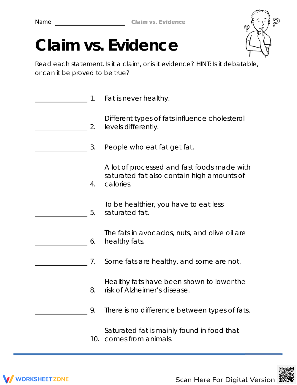 Claim Evidence Reasoning Worksheets Printable Claim Evidence Reasoning Worksheets Printable