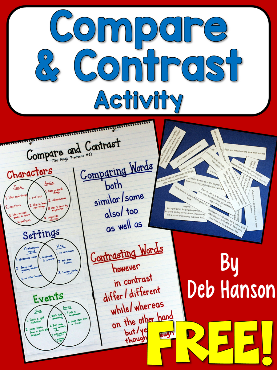 Compare And Contrast Address The Standards With This FREE Activity Crafting Connections Compare Contrast Literature RL 2 9 MagiCore