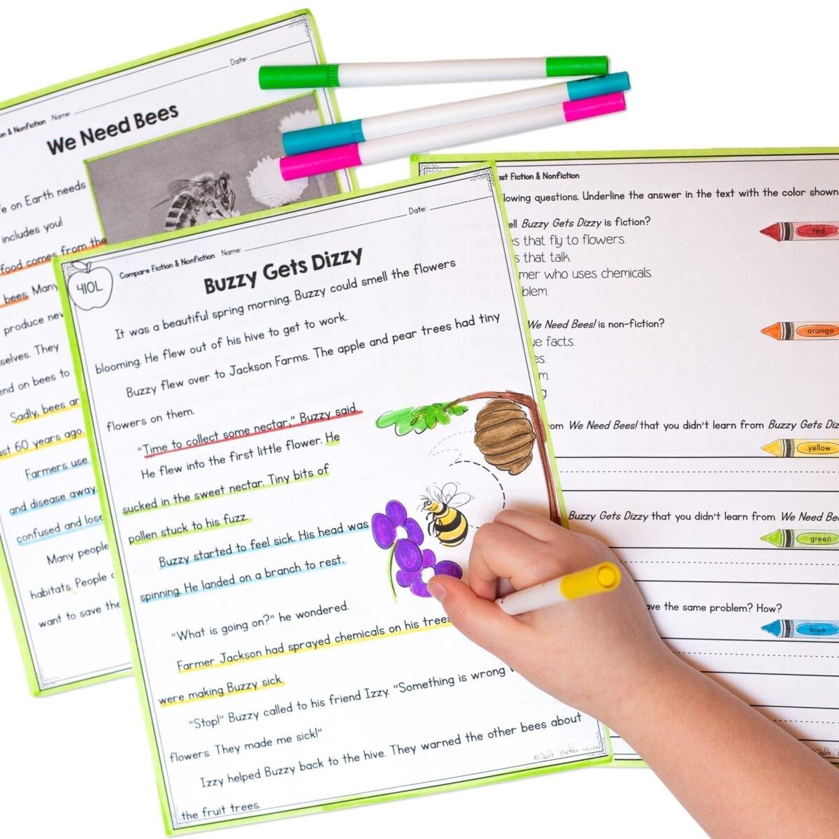 Compare Fiction And Nonfiction 1st Grade Rl 1 5 Google Slides